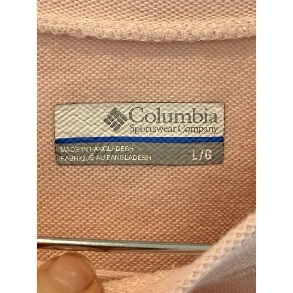 Columbia Performance Fishing Gear Womens L Pink Crop Top Shirt UV Protection - Picture 4 of 5